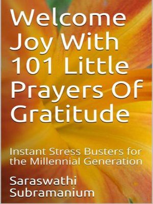 cover image of Welcome Joy With  101 Little Prayers of Gratitude